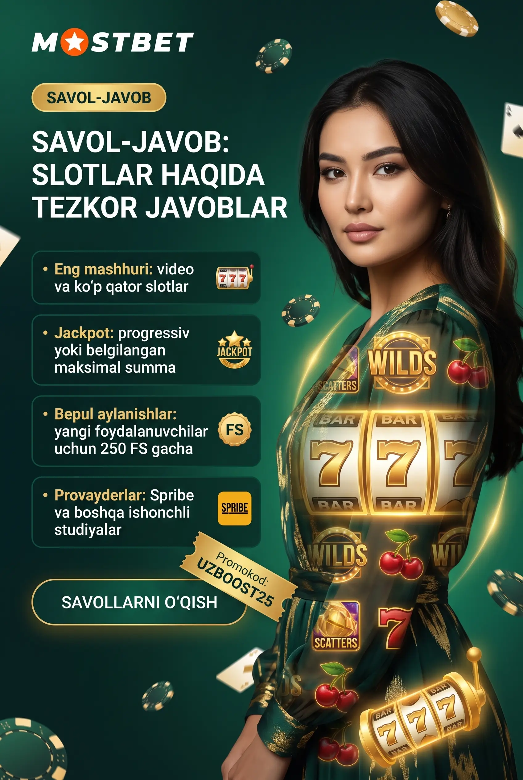 Вопросы и ответы по слотам Mostbet