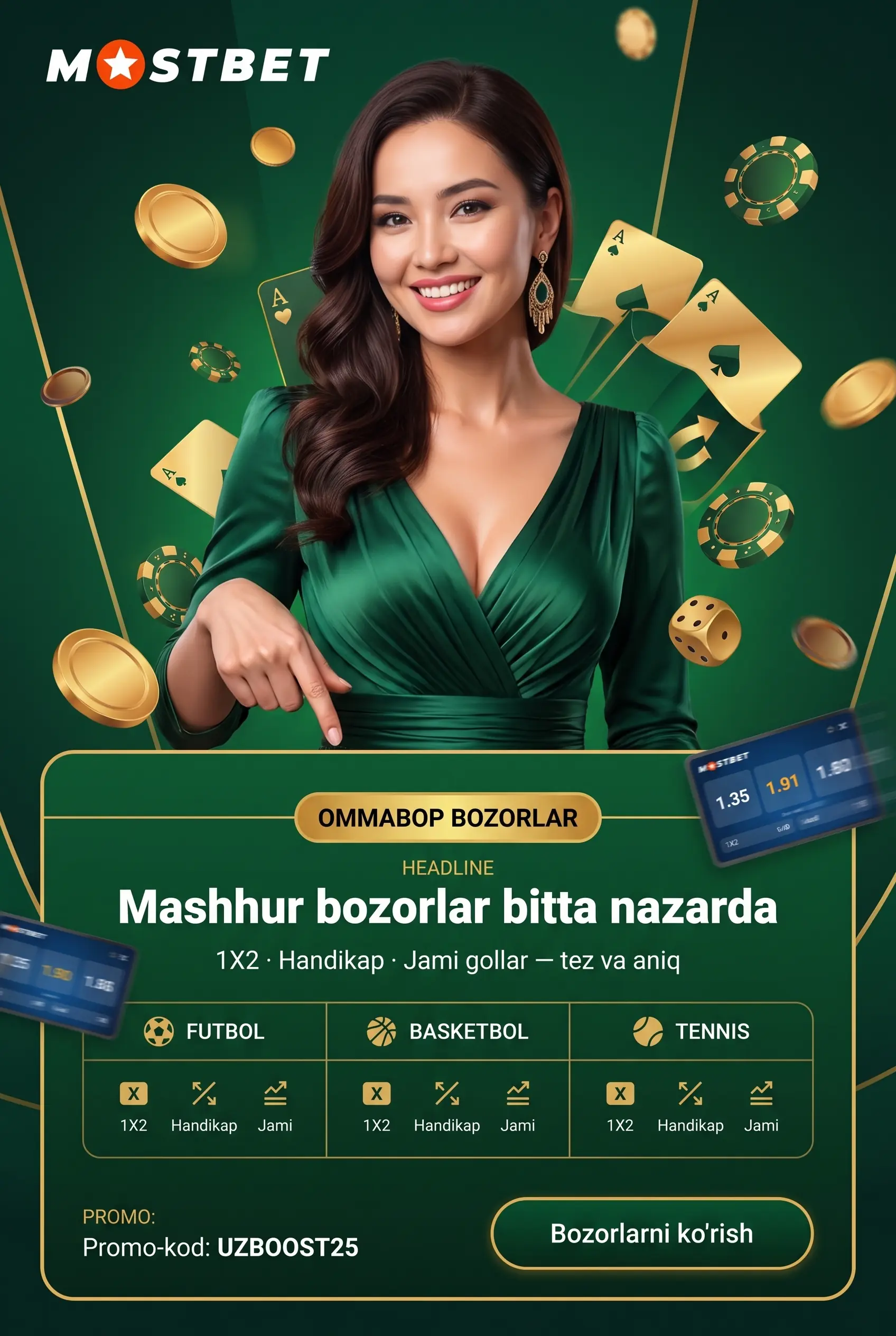 Обзор видов спорта в Mostbet